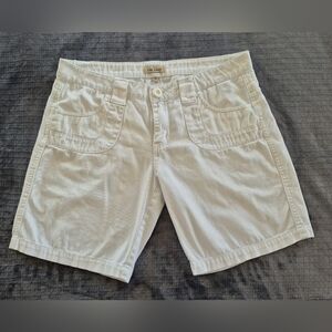 BeBop Women's White Flat Front Shorts